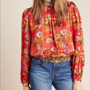 Gorgeous Anthropologie blouse feels like silk!
